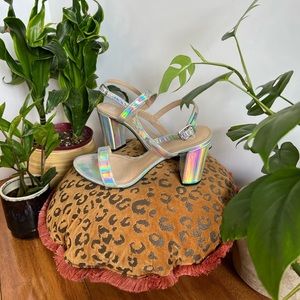 BP Holographic Color shifting Rainbow Heels